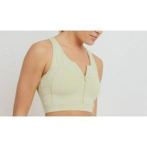 Mono B Eco-friendly Zip Front Sports Bra Size Medium